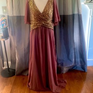 Dusty Rose evening dress